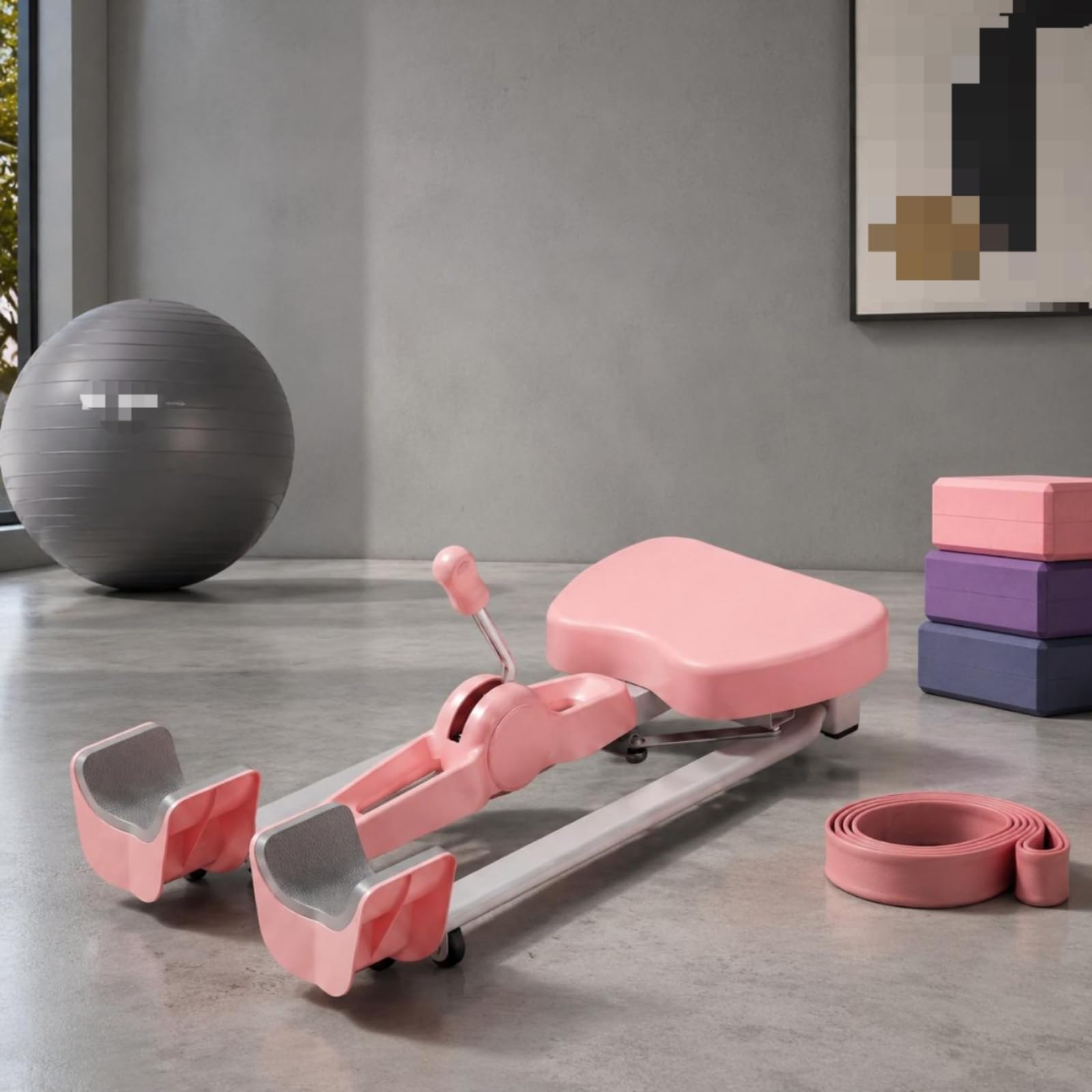 Ayuda para Entrenamiento de Flexibilidad Máquina de Estiramiento Dividido Aparato de Piernas Equipo de Cadera con Asiento Acolchado Apoyos para Pies y
