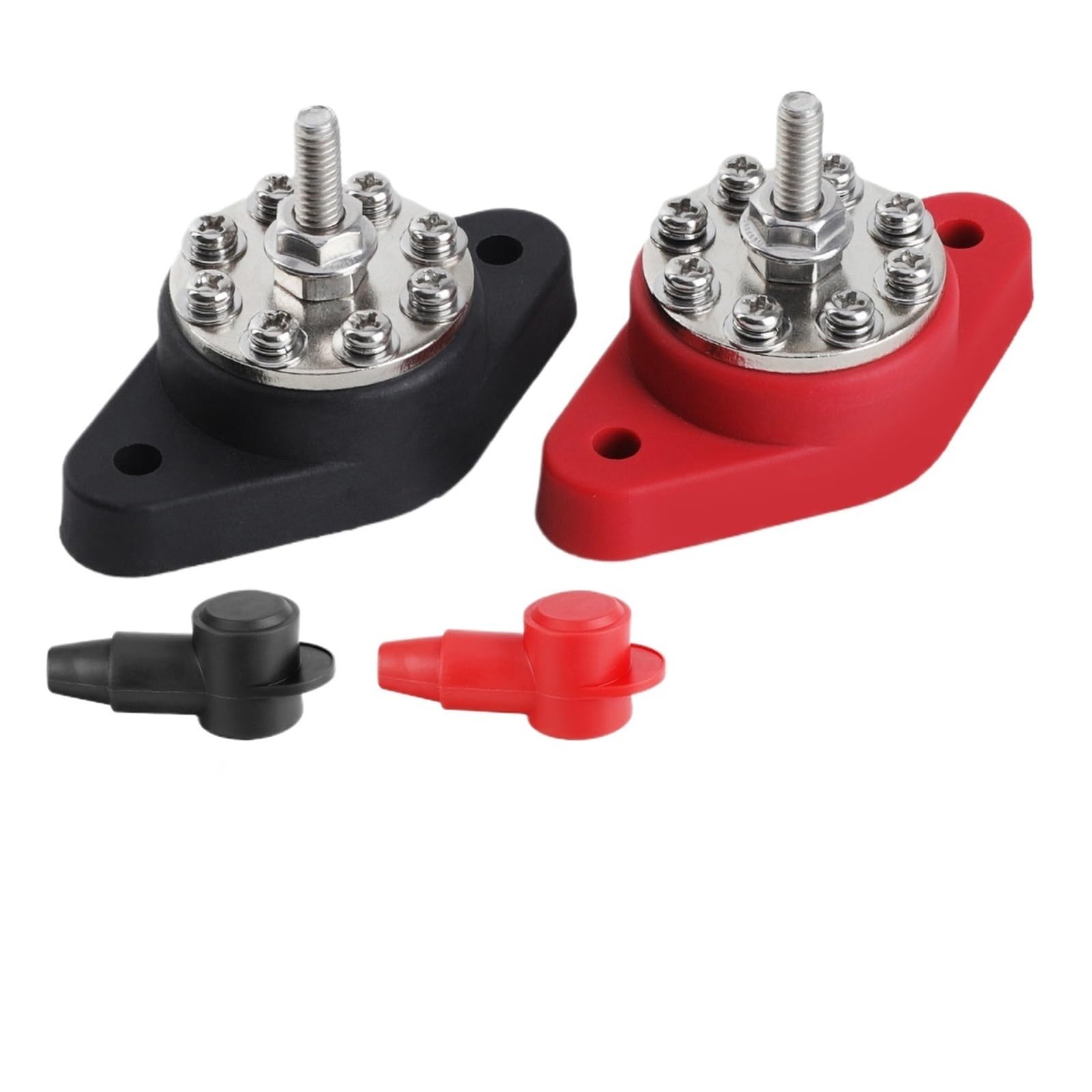 Morsettiera for batteria for carichi pesanti da 12 V con perno di distribuzione M10 M8 M6(M10 Red Black)