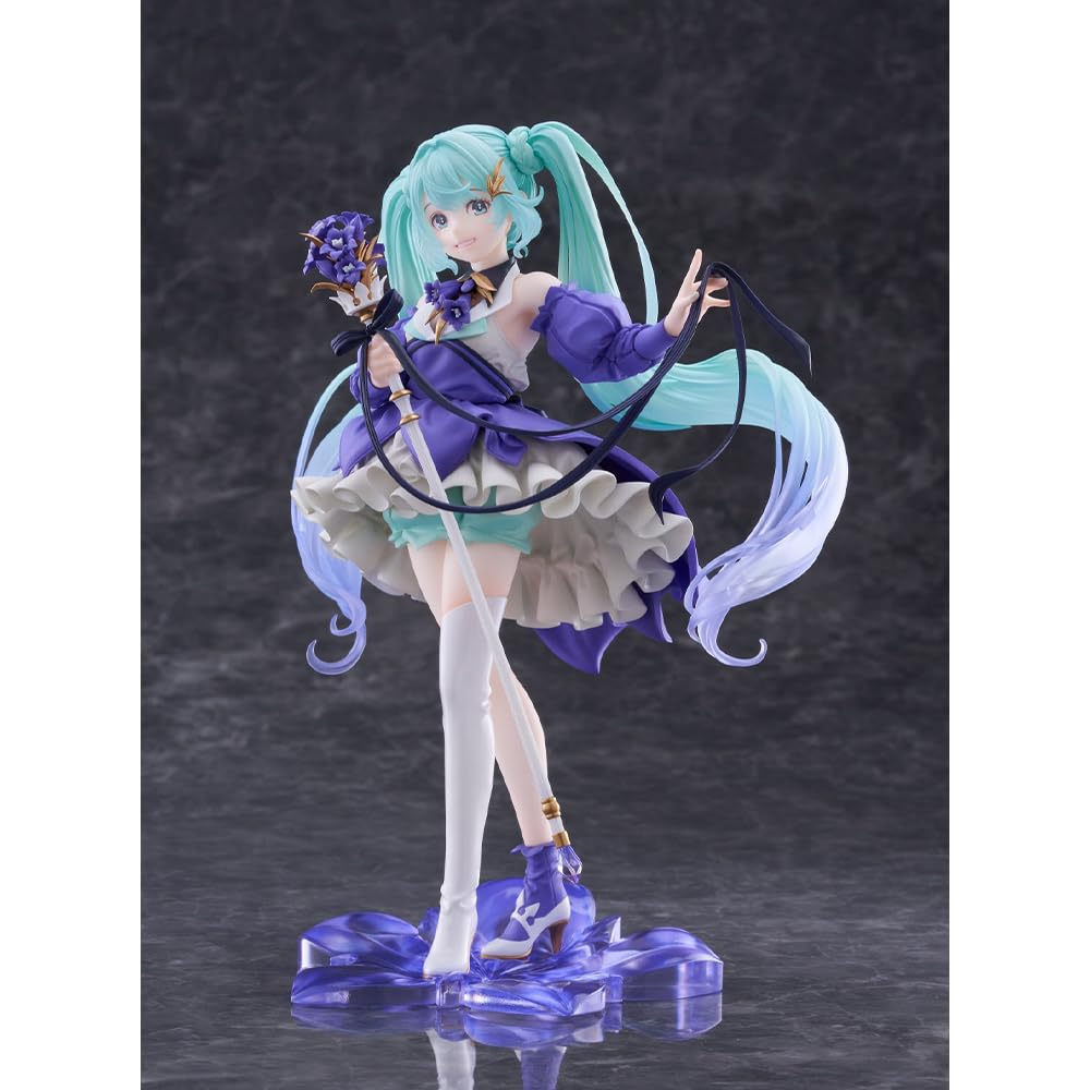 Hatsune Miku Anime Pvc Action Figure Sakura Miku Bunny Ear Miku Lang Haar Vlechten Miku Collectibles Model Standbeeld Figuren Poppen Speelgoed Fans Gift