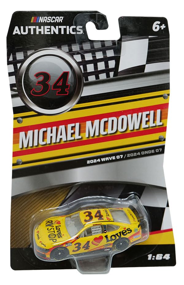 lionel racing nascar authentics michael mcdowell 2024 love39s rv no 34 164 scale ht die-cast car