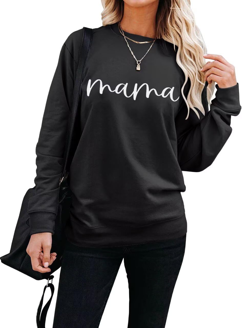 LEEDYA Women Long Sleeve Sweatshirts Crew Neck Casual Pullover Sweaters Loose Lightweight Solid Color Blouse Tops