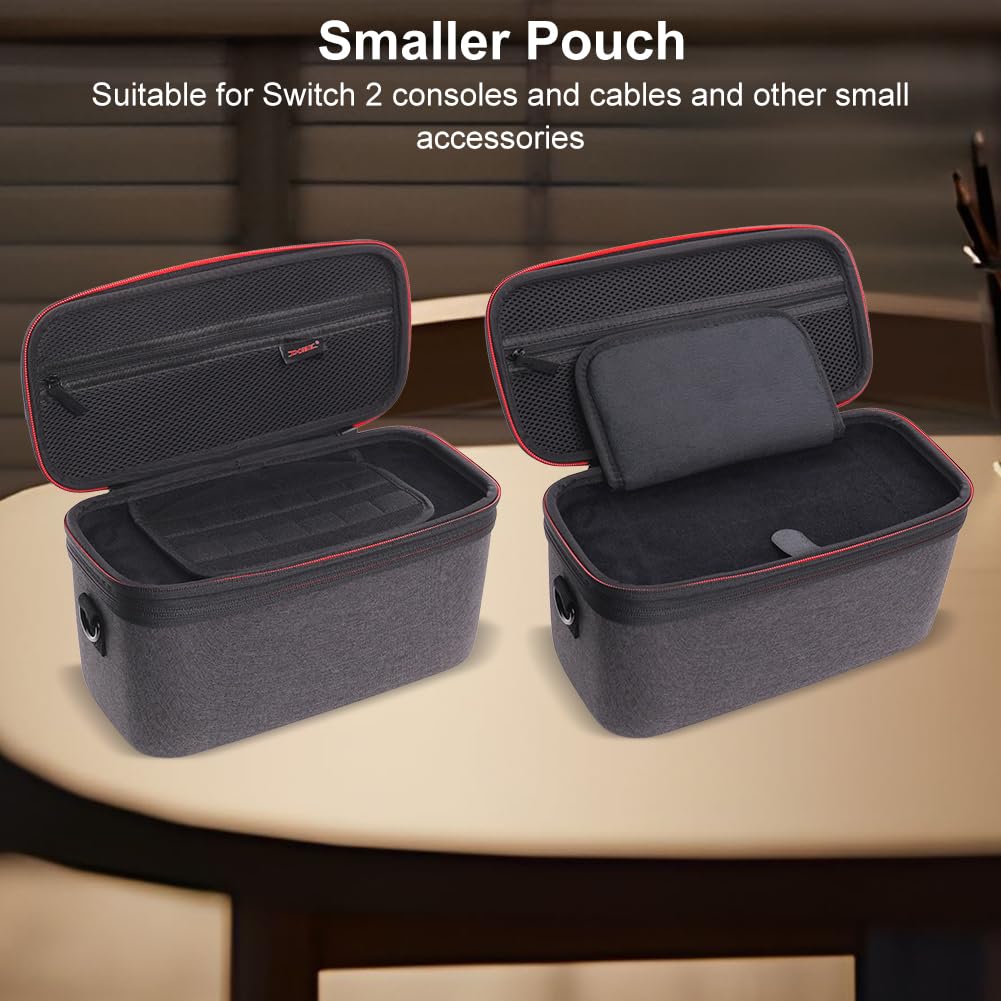 Fiorky Étui de Transport Dur Eva pour Switch 2 Sac de Voyage Protecteur avec bandoulière et boîte de Carte de Jeu pour Nntendo pour Switch 2