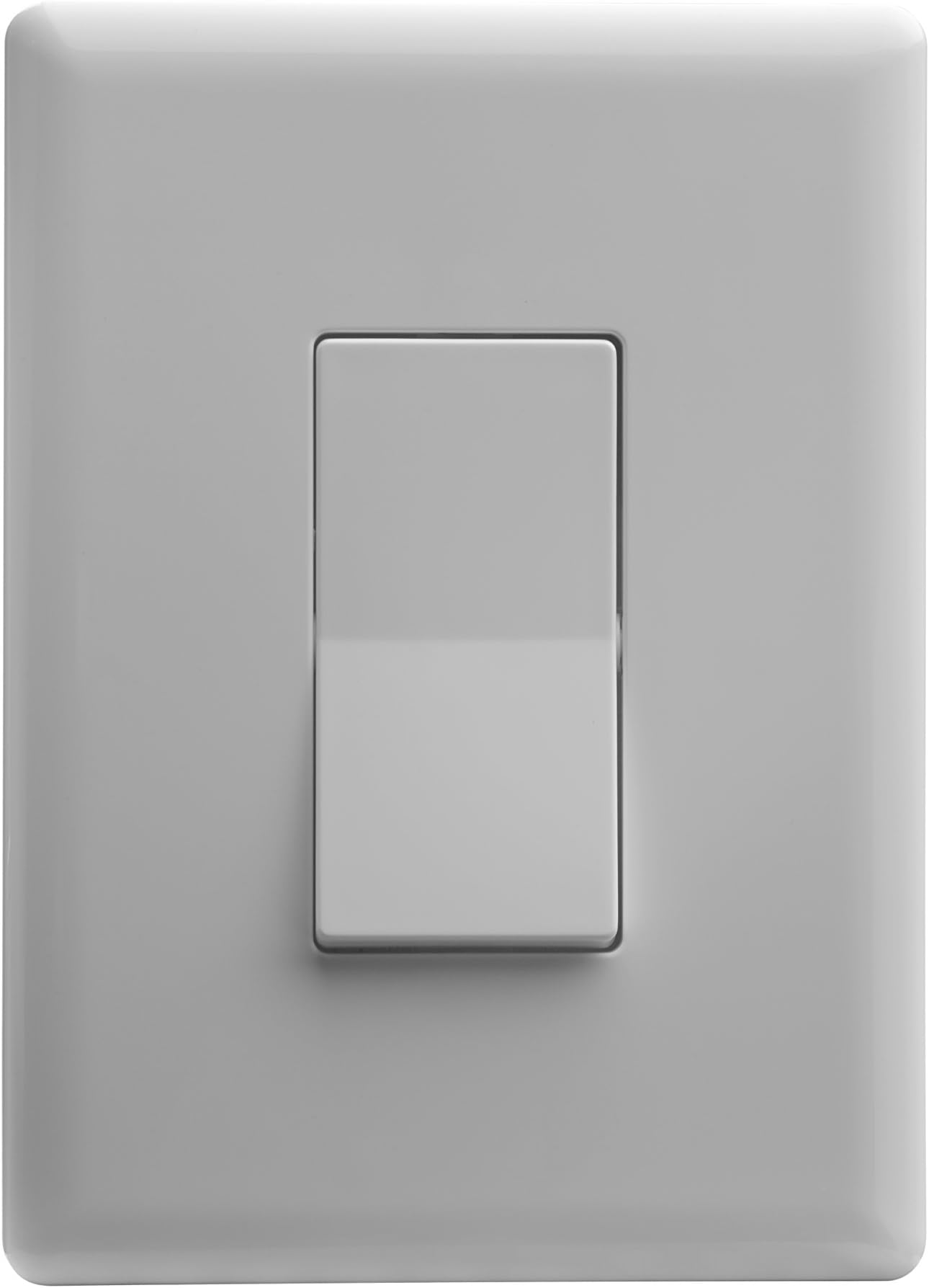 Home Automation Lighting, ZWAVE Plus Smart Switch by Ecolink, Lighting Control, White Single Rocker Style Light Switch Design (PN - SDLS2-ZWAVE5)