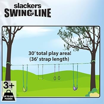 スラッカーズ　スイングライン Amazon.co.jp: Slackers スイングライン - 健康な木を完璧な裏庭