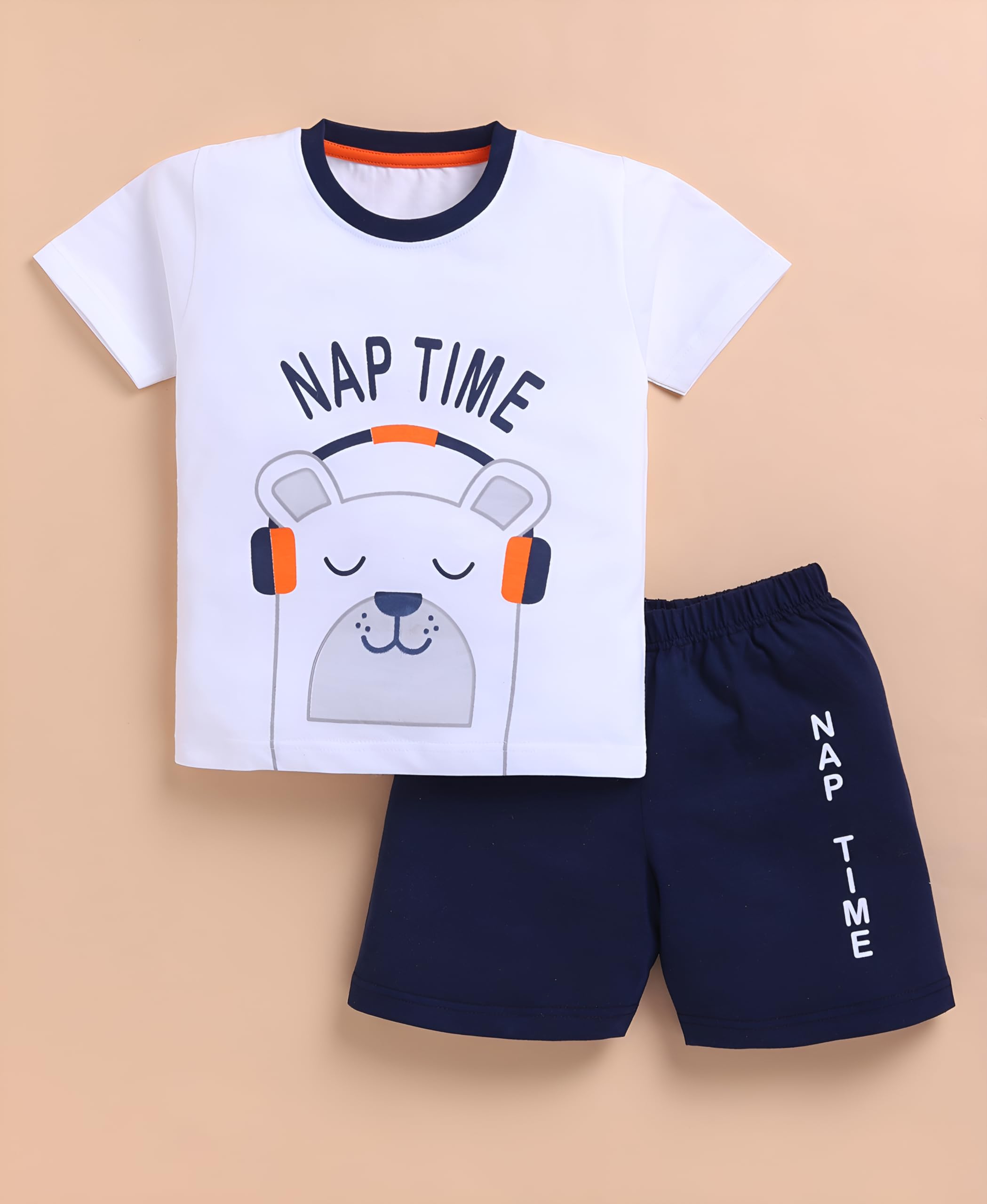 Toonyport Boys 3-Piece Summer T-Shirt and Shorts Set, Ocean Print and Nap Time Graphics, Grey and Light Blue, (Pack Of 3) (18 Months - 24 Months) 1