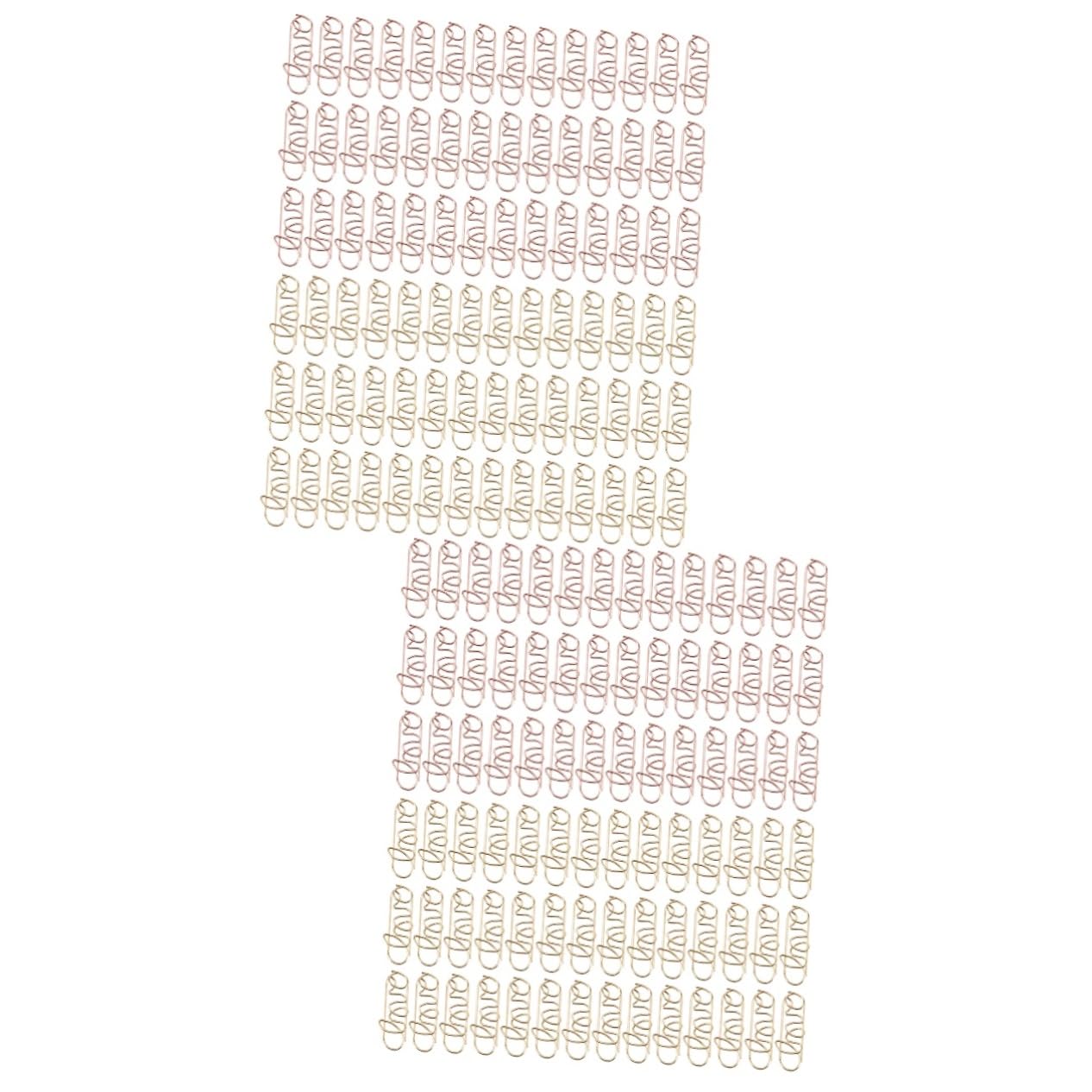 Uonlytech 2 Set Graffette A Forma Di Graffetta Per Fogli Graffetta Divertente Clip Di Carta Divertenti Carino Colorato Segnalibro Metallo Segnalibri Di Carta Nota Graffetta 100 Pezzi * 2