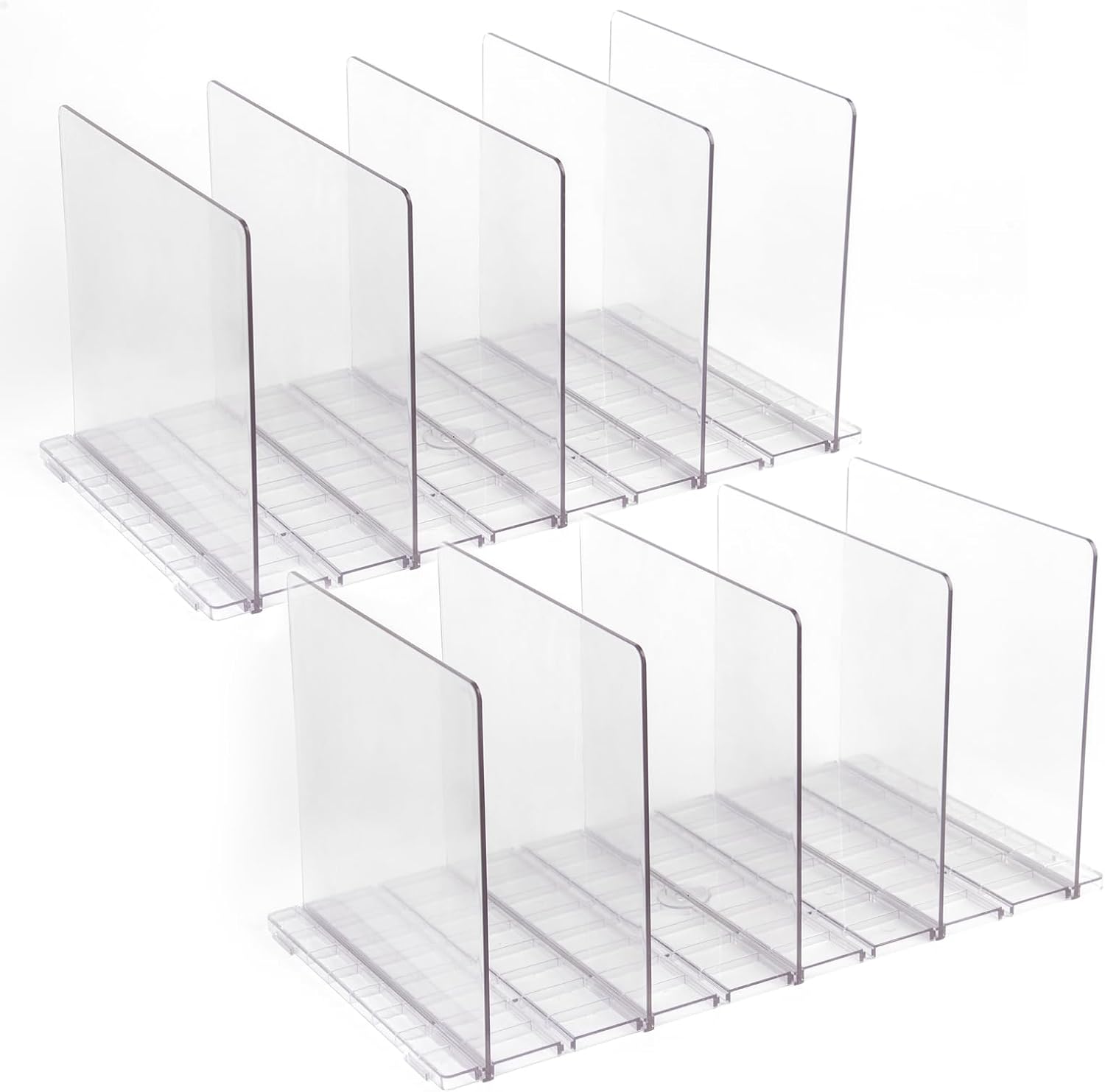 Fenghome Pack of 10 Shelf Dividers and Organisers, Removable