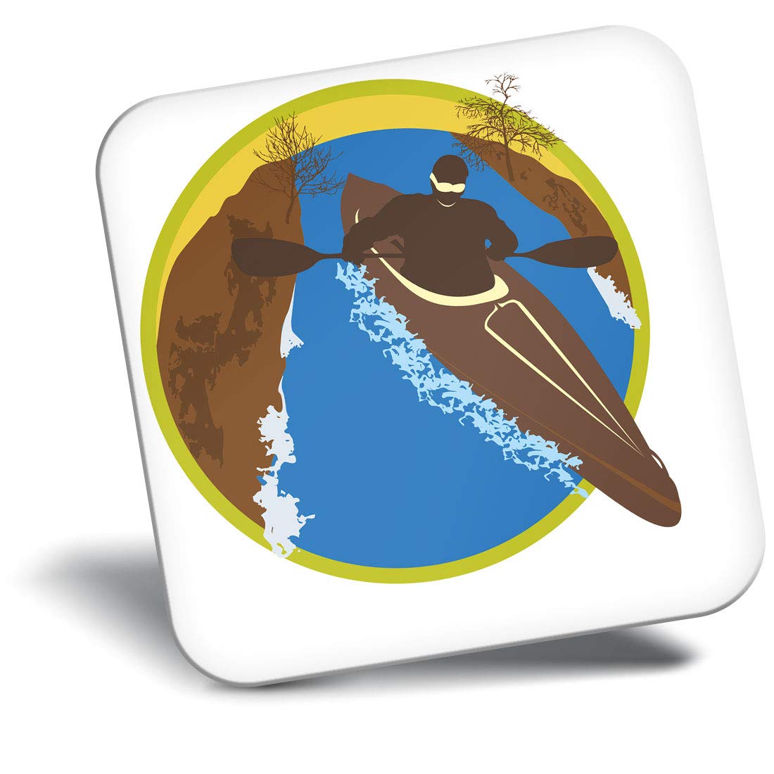 Destination Vinyl Ltd Fridge Magnet - Canoe Kayak Kayaking Water Sports 7138