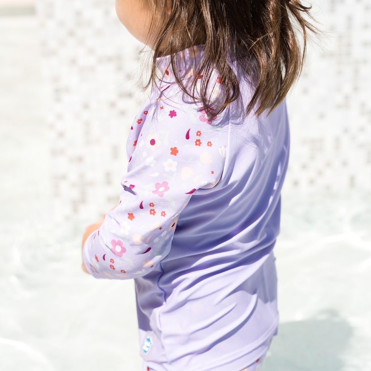 Splash About Long Sleeve Rash Top, Lilac Spring-2 Camisa de protección de Sarpullido, Primavera Lila, 2-3 Years Unisex niños