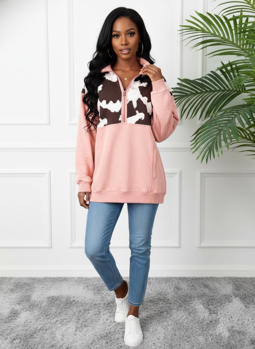 OSCORP Women Half Zip Pullover Hoodie Casual Long Sleeve Sweatshirt Aztec Graphic Top St Patrick's Day Womens Tops - Image 2