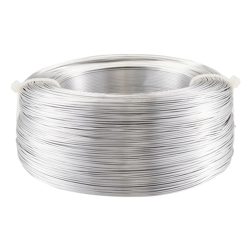 Aluminiumdraht, 280 m/250 g, 0,6 mm, flexibler Draht, für Perlen, Schmuck, Handwerk, Zubehör (Farbe: Deep Sky Blue, Size : 0,6 mm)