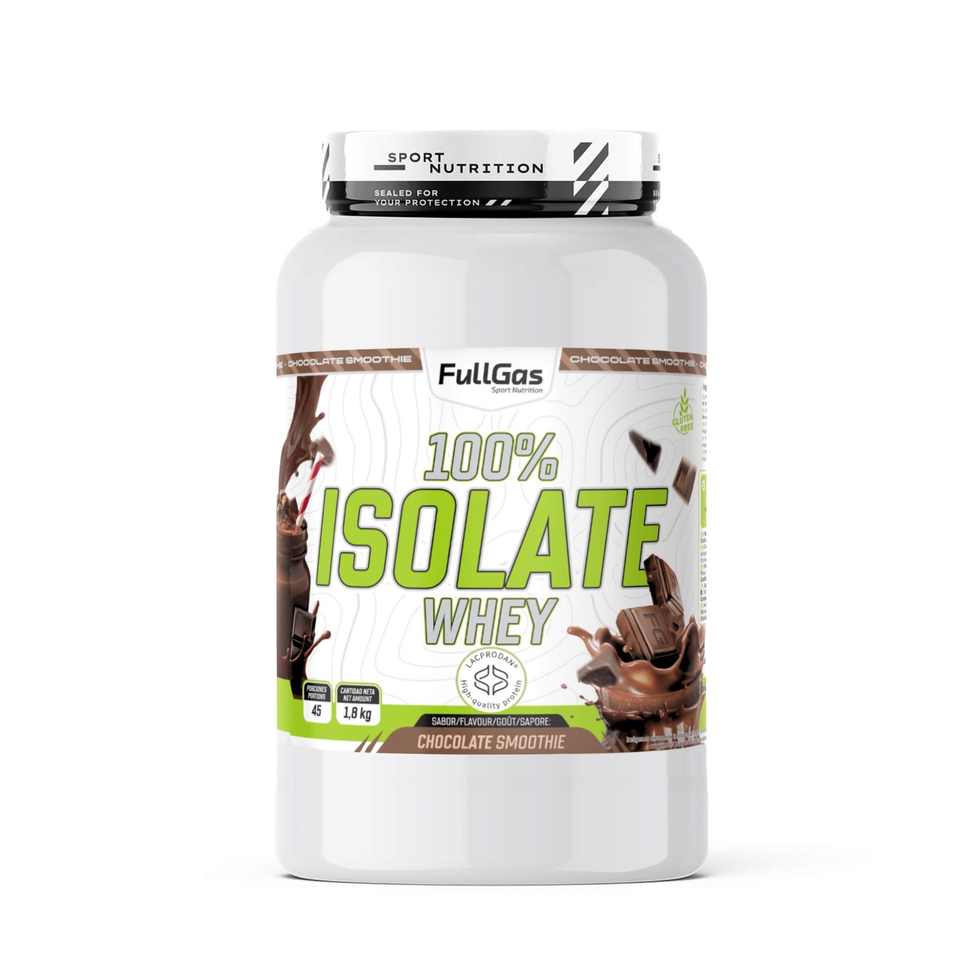 FullGas - 100% ISOLATE WHEY Chocolate 1,8kg