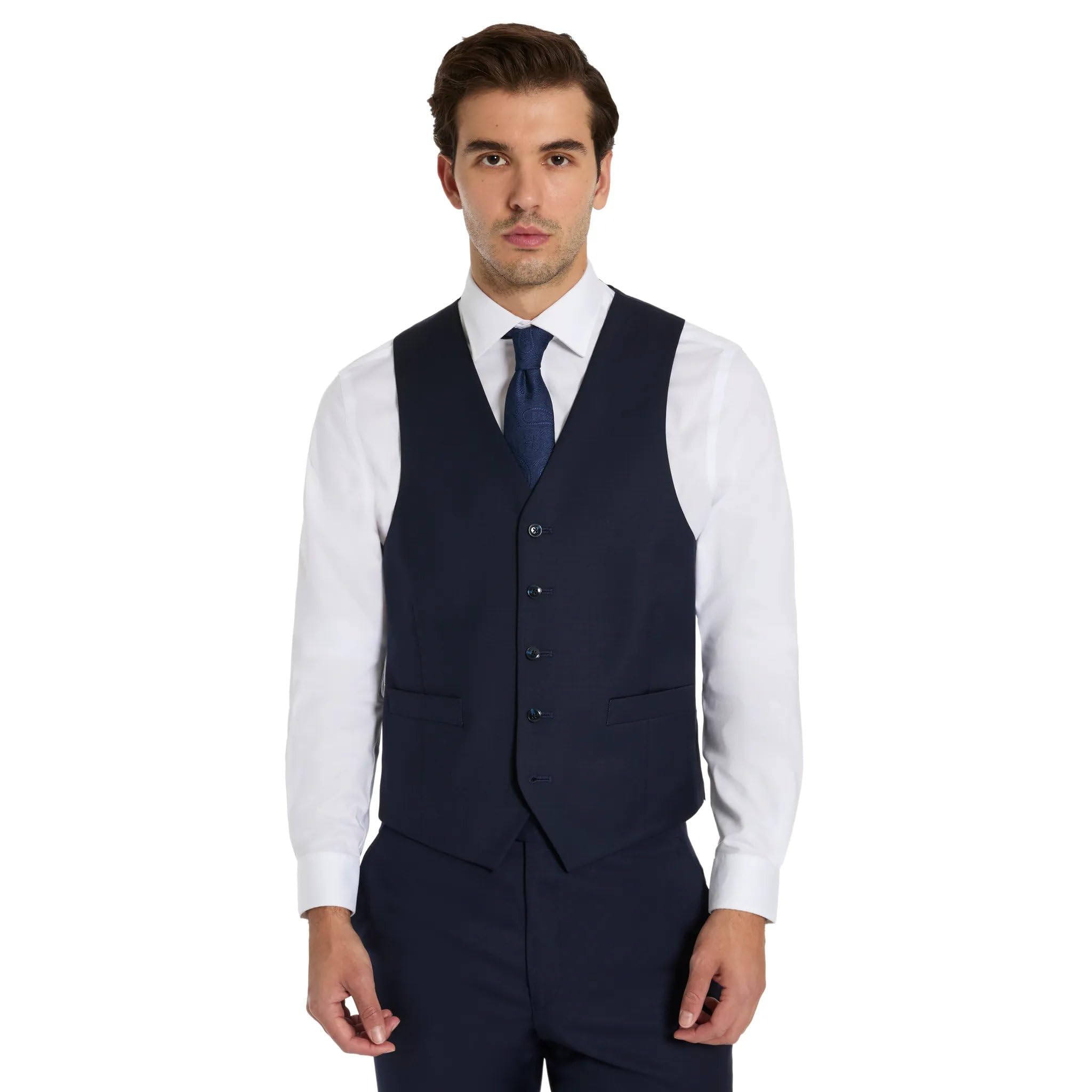 Michael Kors Men’s 3-Piece Classic Fit Suit Separates | Vests | Weddings &amp; Formal Events (Jackets &amp; Pants Sold Seperately)