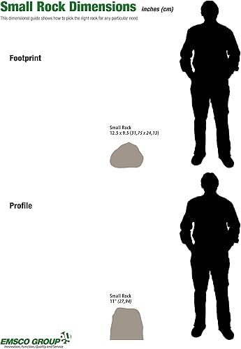 Vista 28 de Emsco Group Roca decorativa de paisaje ligera, de bajo perfil, granito, 2271 Granite