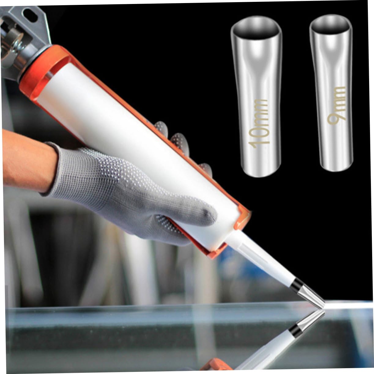 Housoutil Lot De 3 Buses De Calfeutrage Pratiques Autocollantes Pour Finition De Mastic En Acier Inoxydable Pour Décoration Intérieure 18 Pièces X 3