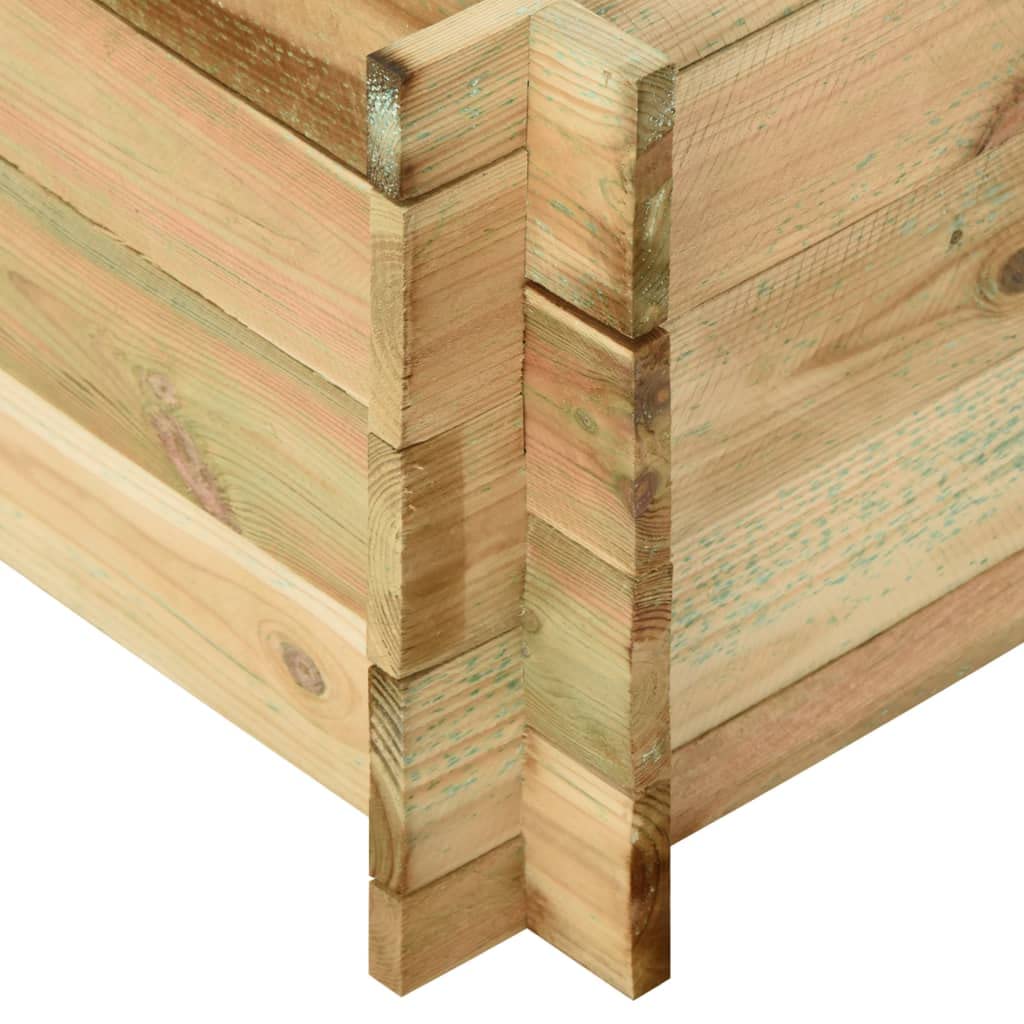 vidaXL Jardinera de Huerto Madera de Pino Plantador Sembradora Macetero