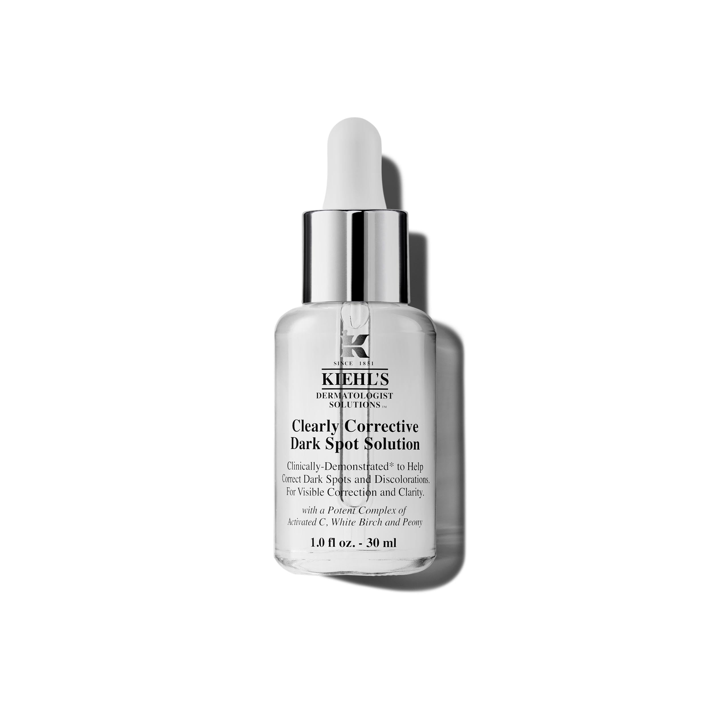 KIEHL'S Clearly Corrective Dark Spot Solution, schnell wirkendes Gesichtsserum zur Verminderung dunkler Flecken, reduziert Hautverfärbungen