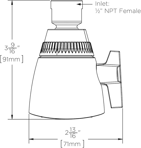 Vista 8 de Speakman Z6000-YB-YC S-2253 Classic Anystream High Pressure Adjustable Shower Head, Polished Chrome, 2.5 GPM