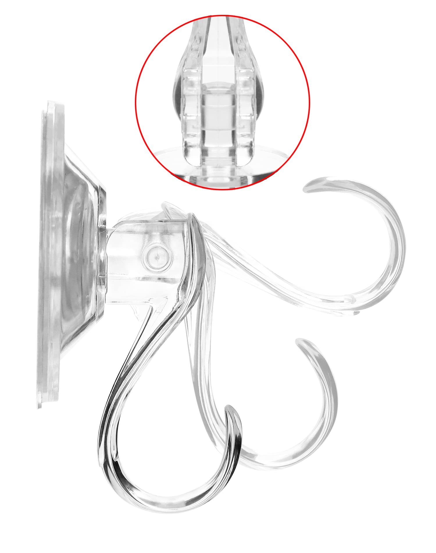 6 Stück Saugnapf-Haken Transparent – Bis 3 Kg, Für Glas & Fliesen, Ohne Bohren, Vielseitig Einsetzbar