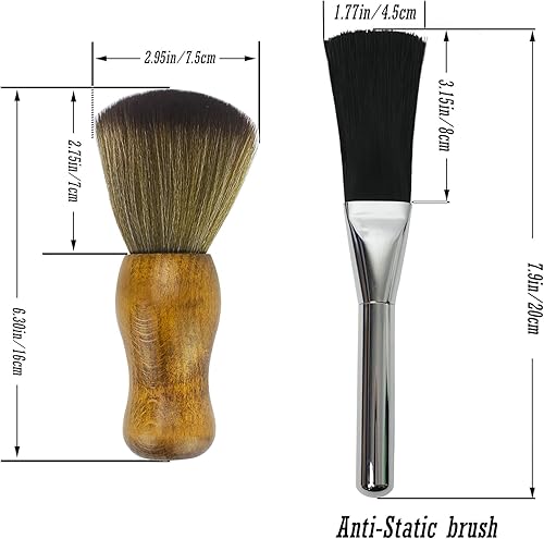 Miniatura 3 de GiantBee Kit de limpieza de estatua, cepillo antiestático, cepillo de limpieza de modelo profesional, kit de limpieza suave, cepillo de polvo para