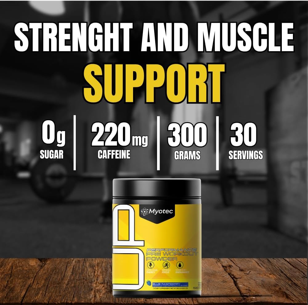 UP Mid Stimulant Pre Workout Powder, Energy Focus Pumps, Loaded with Caffeine Beta Alanine L-Citrulline Sugar Free, 30 Servings, Men and Women Performance Blend (30 Servings, Blue Raspberry)
