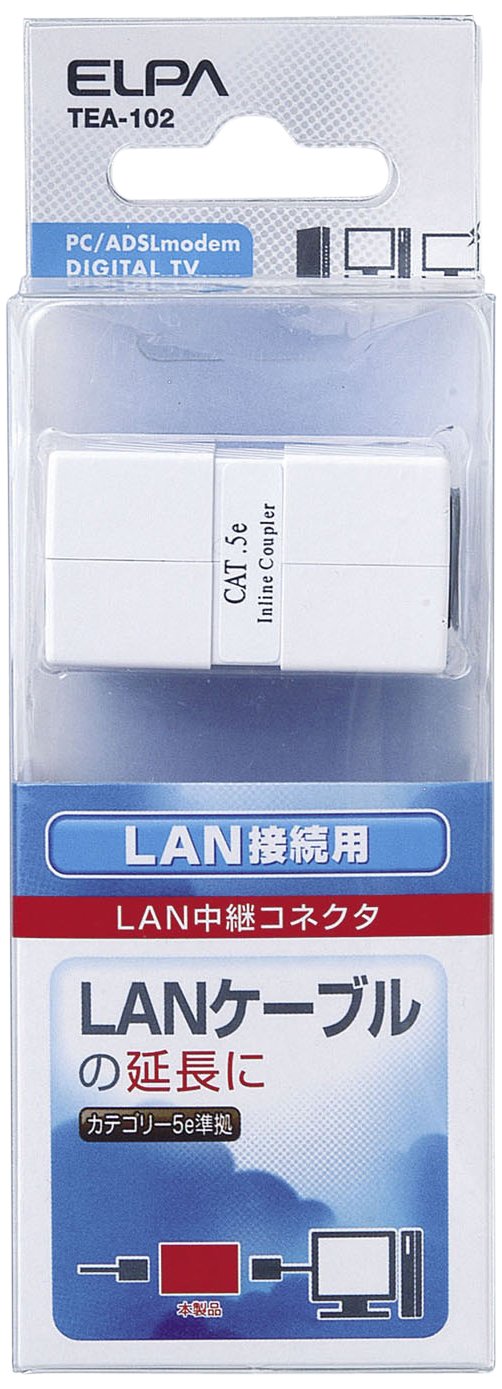 ELPA LAN用中継コネクター CAT5e TEA-102 rdzdsi3 Amazon.co.jp: エルパ (ELPA) LAN用中継コネクター 工作 配線 8