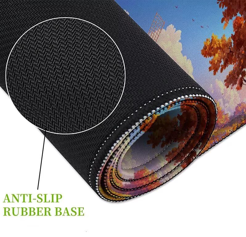 Mouse pad base caoutchouc antidérapante Moulinvent pour setup PC de bureau