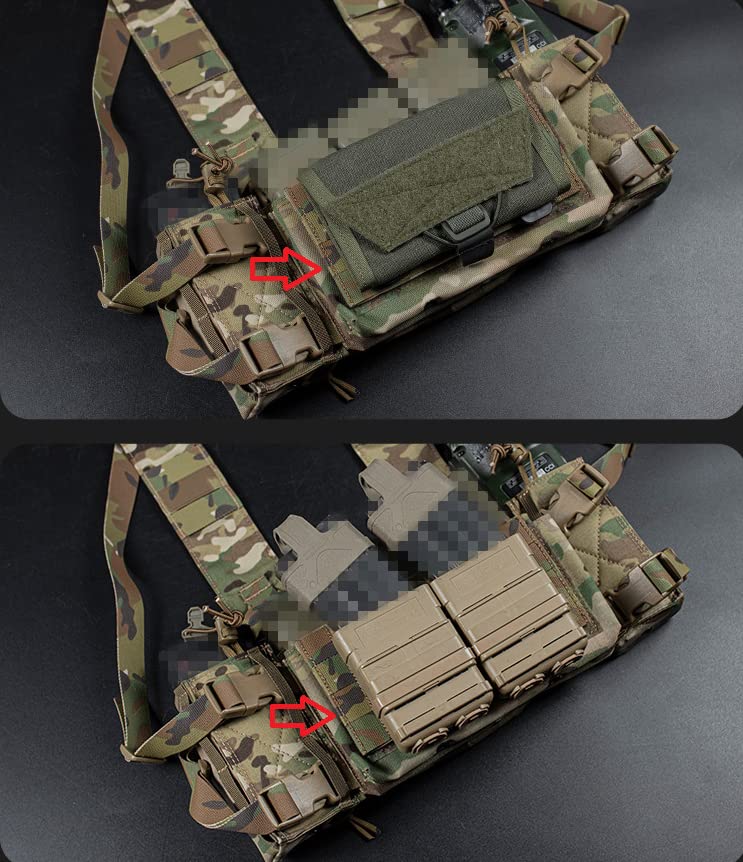 Amazon.co.jp: フル MOLLE パネル フロント フラップ ハンギング