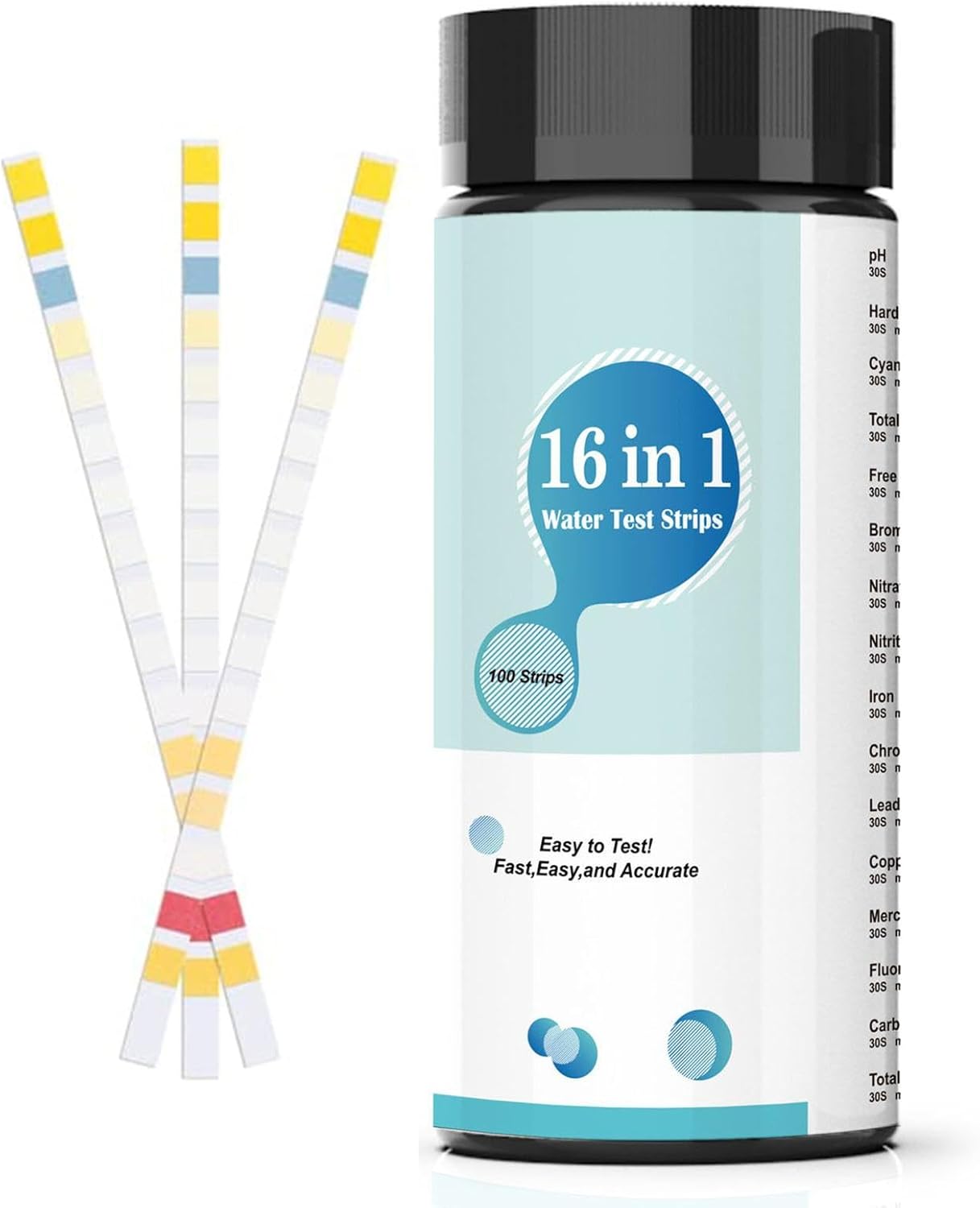 Water Hardness Test Kit, 16 in 1 Drink Water, Aquarium, Lead Testing