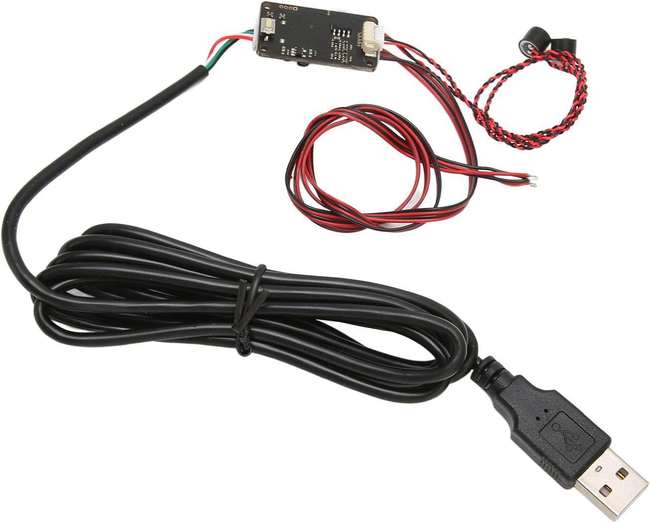 Microphone Module Board PCB for Glass panes 8 7 10, UVC Standard, Far Field Recording, Noise Reduction, Dual Microphone Array, 19.6ft Pickup, AI Voice Algorithm