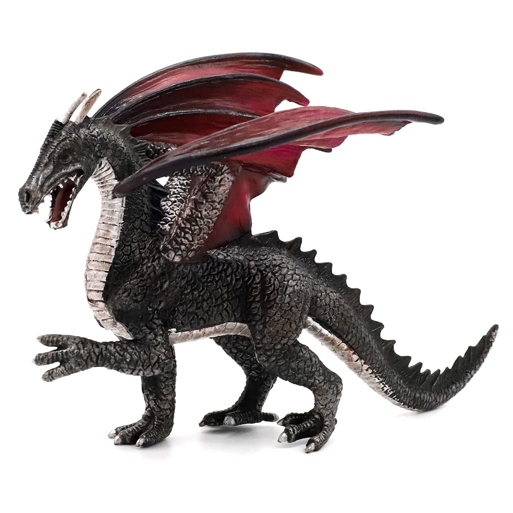 PATPAT® Dinosaur Toys for Kids Realistic Flying Black Dragon Toy Dragon