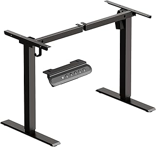Height Adjustable Desk Frame, Height Adjustable Table Legs with 3 Memory Functions, Electric Desk for Table 100cm-140cm, Black
