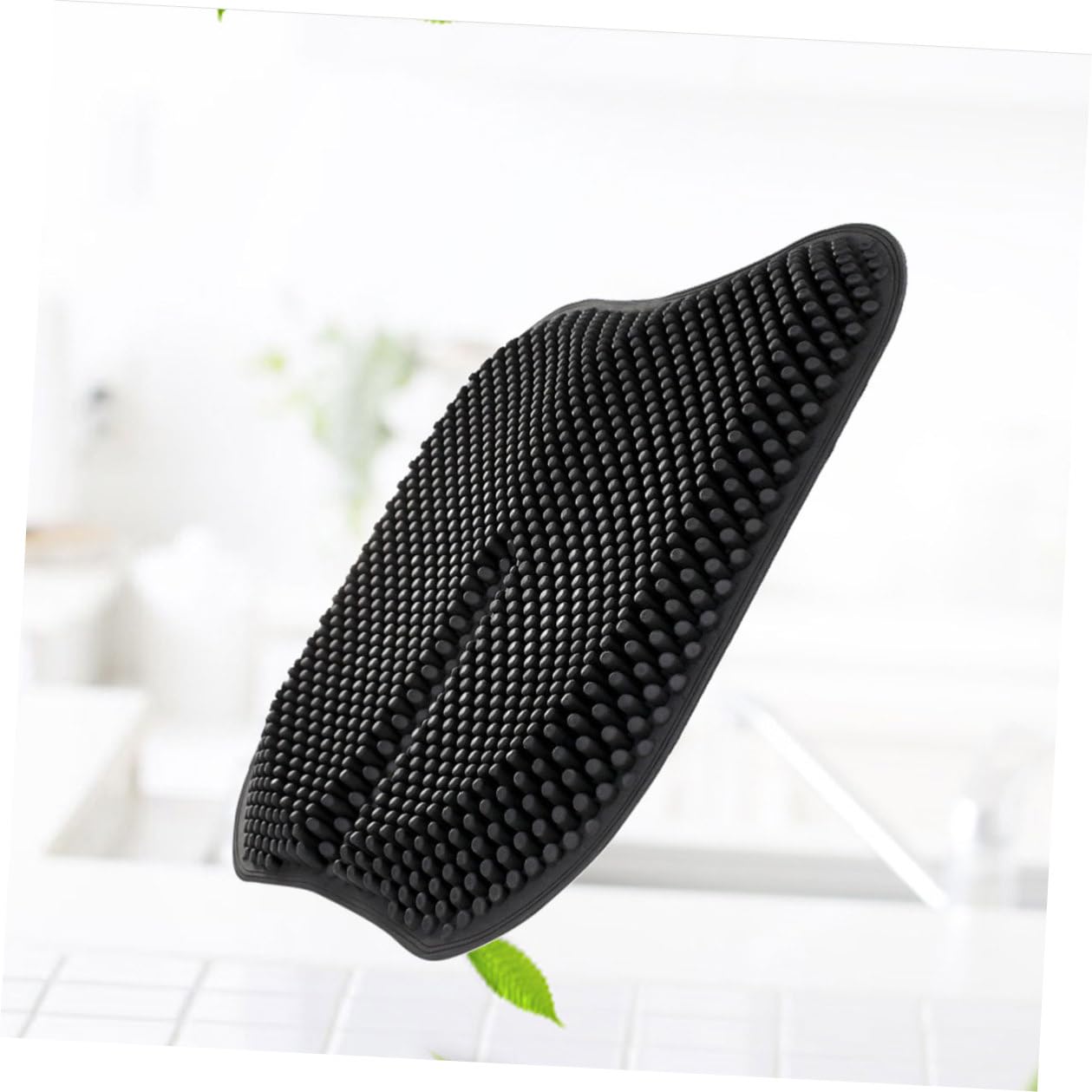 Cojín Negro de Masaje de Silicona Transpirable Función Antideslizante y Diseño Cómodo para Asiento de Coche para Hombre y Mujer