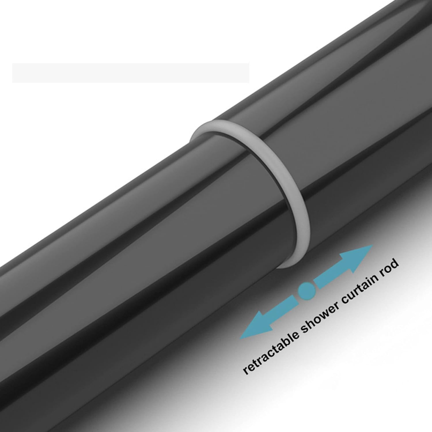 Shower Curtain Rod, L-shaped Shower Curtain Rod，Shower Curtain Rod U Shaped Shower Curtain Rail, Stainless Steel Adjustable Shower Curtain Pole Extendable, No Drill Rustproof Corner Shower Curtain Rod