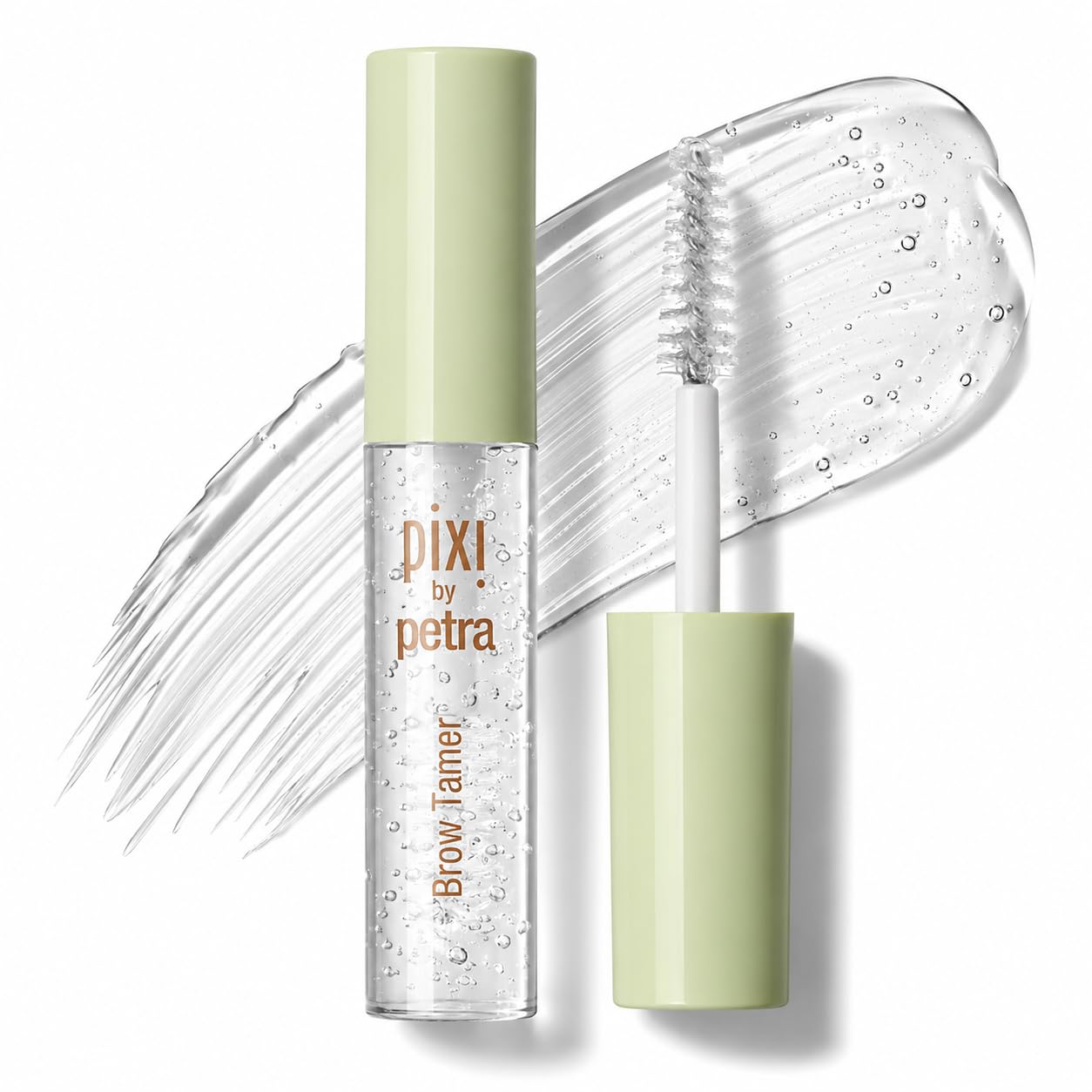 Pixi Beauty Brow Tamer Clear Eyebrow Gel, Long-Wearing Translucent Brow Setting Gel with Aloe Vera and Panthenol, Shapes Defines and Holds Brows,