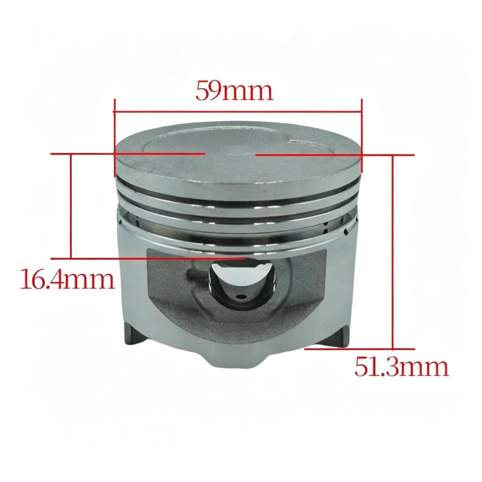 Fasce Elastiche Per SYM150 Per SYM 150cc Per SanYang Per Scooter 59mm Foro 15mm Polso Spille Montaggio Con Anelli Moto Pistone Kit Pistone