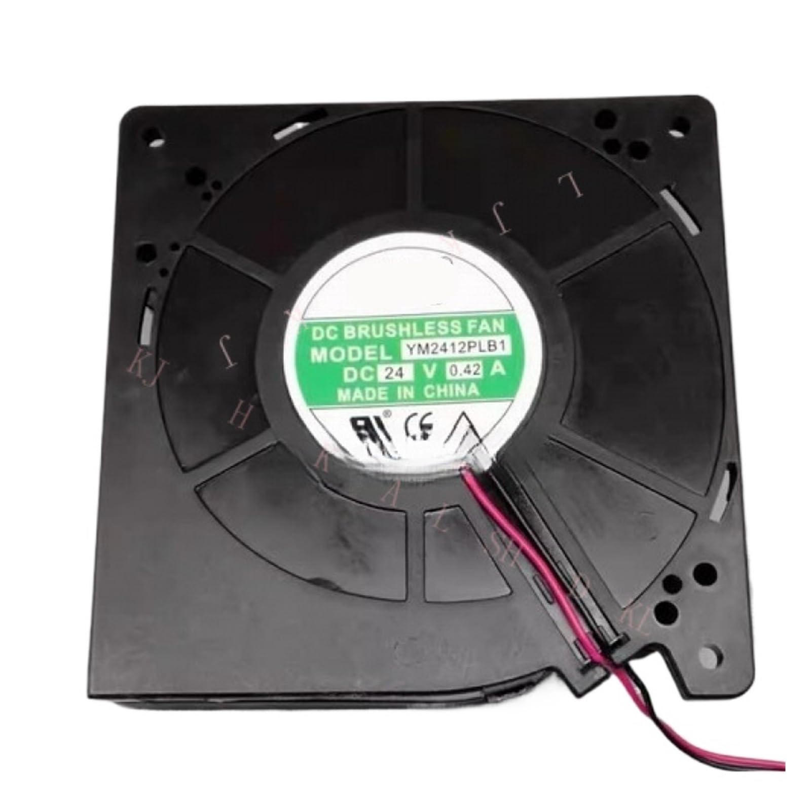 LWJYIPETZQ YM2412PLB1 12032 DC24V 0.42A 12cm 2-Wire Turbo Cooling Fan