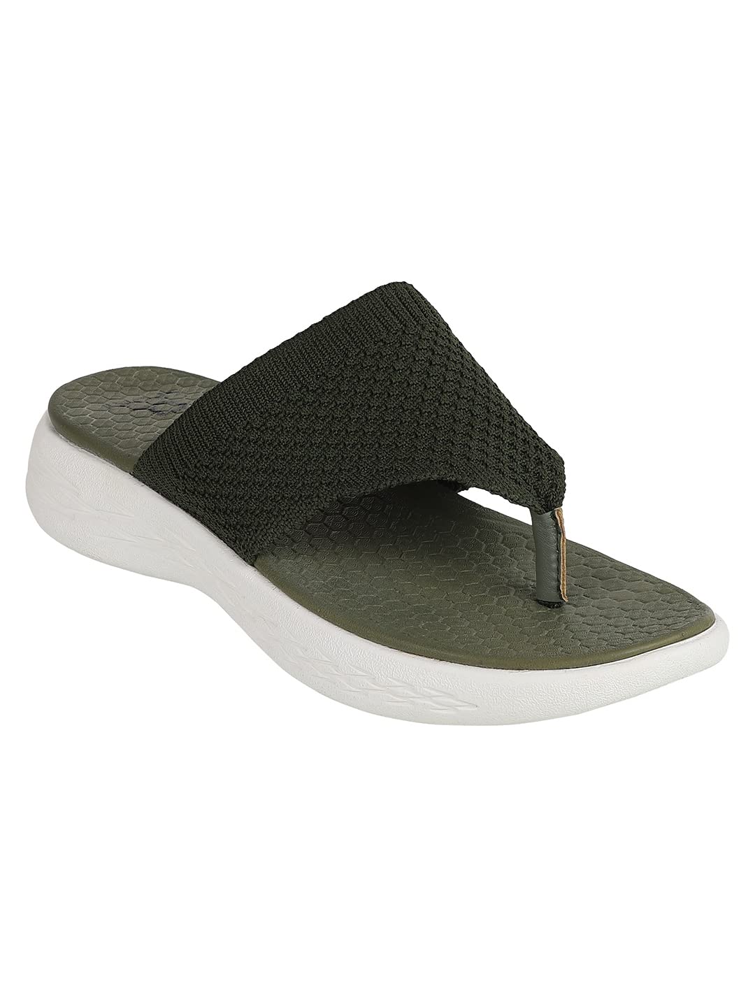 Carlton London Sports Women Olive Flip-Flop (B09MS2T6K8) Amazon Price History, Amazon Price Tracker