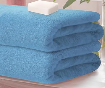 manucci 2X Extra Large Super Jumbo Bath Sheet 100 x 200 cm Luxury 100% Egyptian Combed Cotton Towel Highly Absorbent XXL Bath Sheets Soft Hotel Quality Big Bath Towels (Aqua/Mint)
