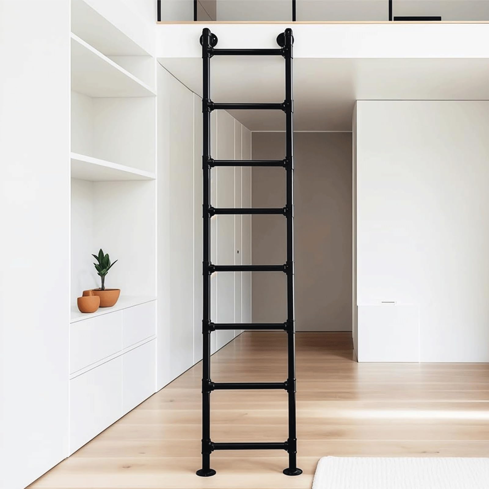 Échelle de grenier en métal robuste de 1,8 m | Conception durable et élégante