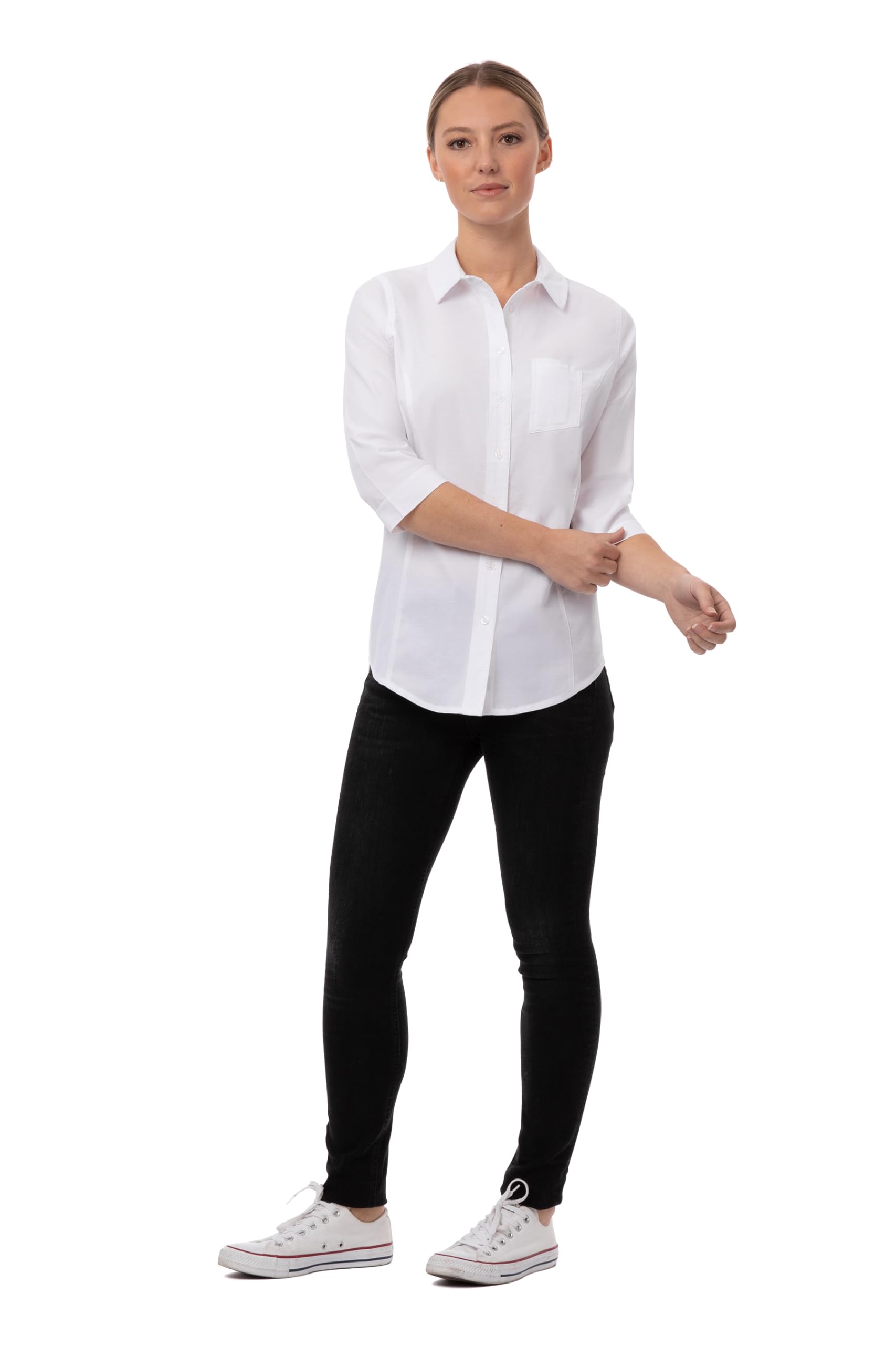 Chef Works Camisa Clásica Oxford Moderna Oxford Mujer