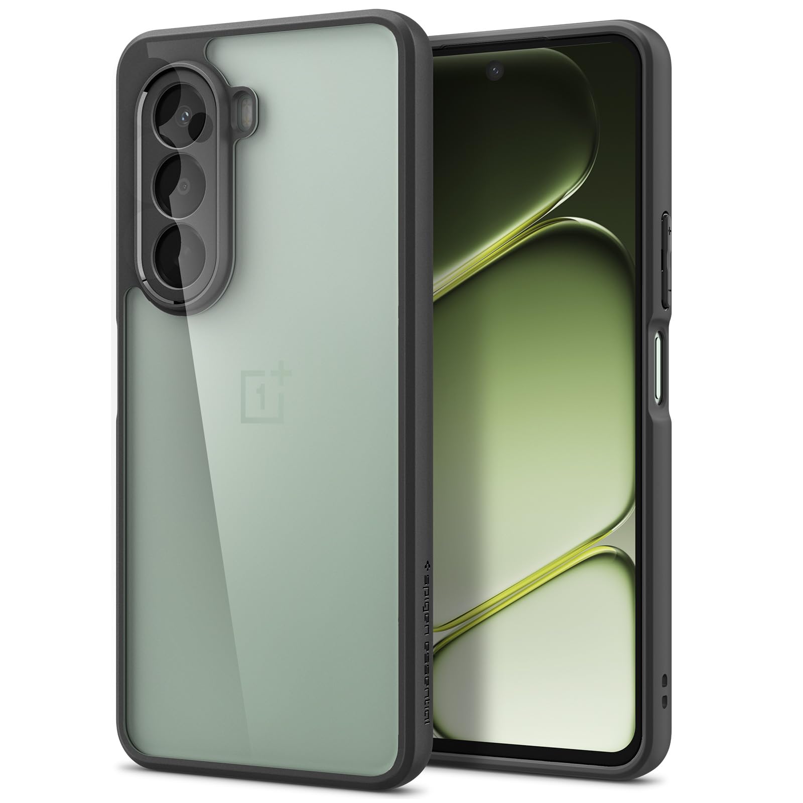 Spigen Essential Sand Crystal for OnePlus Nord CE6 Lite Case [Transparent] [Black Bumper] OnePlus Nord CE 6 Lite Back Cover | TPU+PC - Matte Black-picture-13