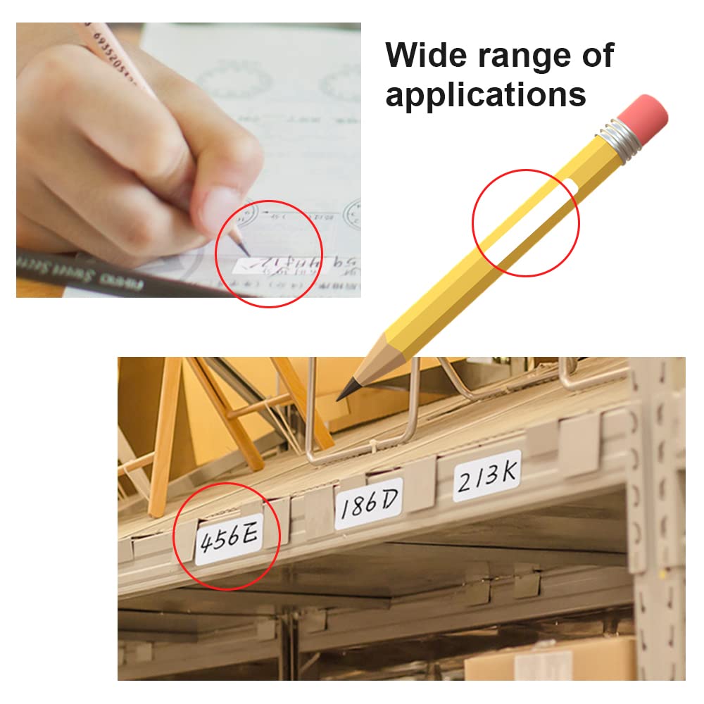4320 Etichette Adesive 5x34 Mm - Carta Bianca Per Casa E Ufficio, 30 Fogli Multiuso