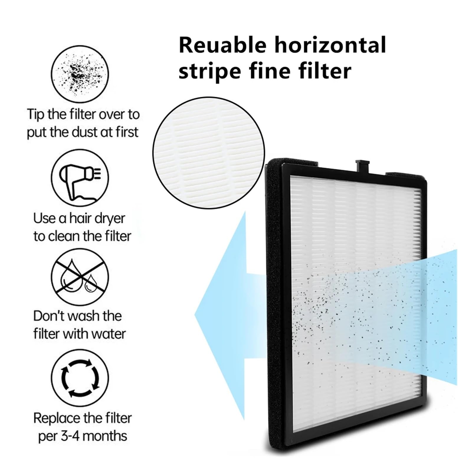 MRKU Aspirateur à poussière pour Ponceuse à Ongles avec Filtre Lavable, Silencieux et Silencieux, pour manucure.