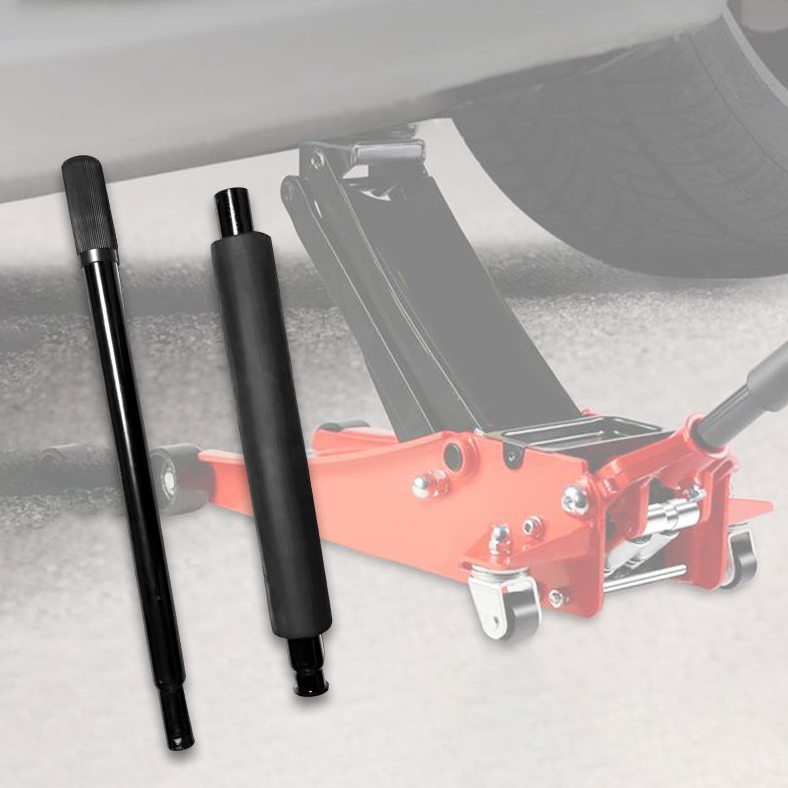 2 Pezzi Manico Idraulico Orizzontale Ricambio Martinetto Auto Asta Sollevamento Metallo per Sostituzione Adatto a Riparazione Auto Lavori Meccanici, Set Superiore Inferiore