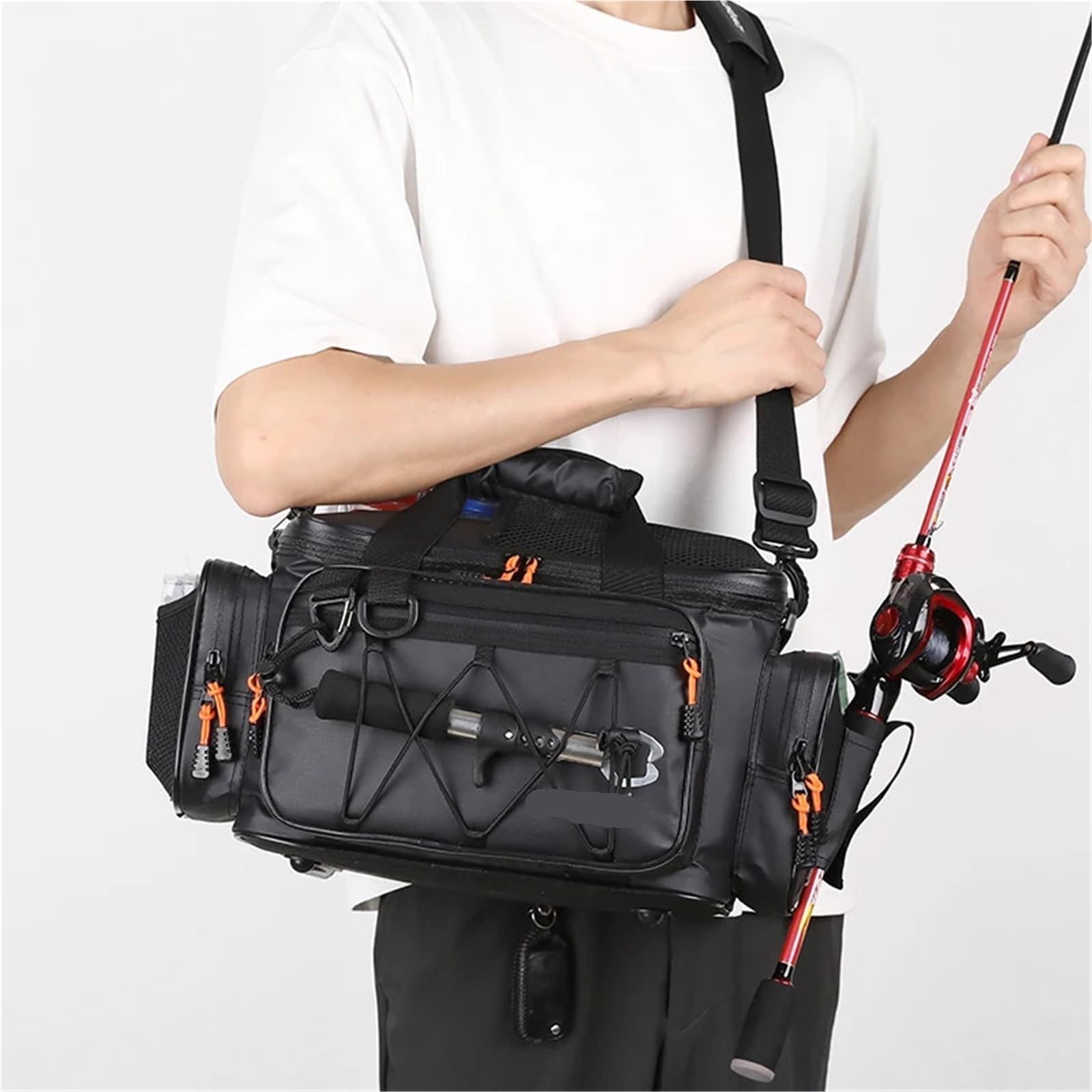 Große Kapazität Angeln Tasche Wasserdichte Multifunktionale Köder Taille Pack Outdoor Schulter Taschen Karpfen Angelgerät Lagerung für Outdoor(S)