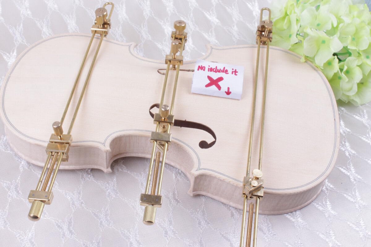 WUQIMUSC Luthier Violin Tools brass Crack Clamps for Violin body Glue Making&Repair tools Adjustable size(3pcs)