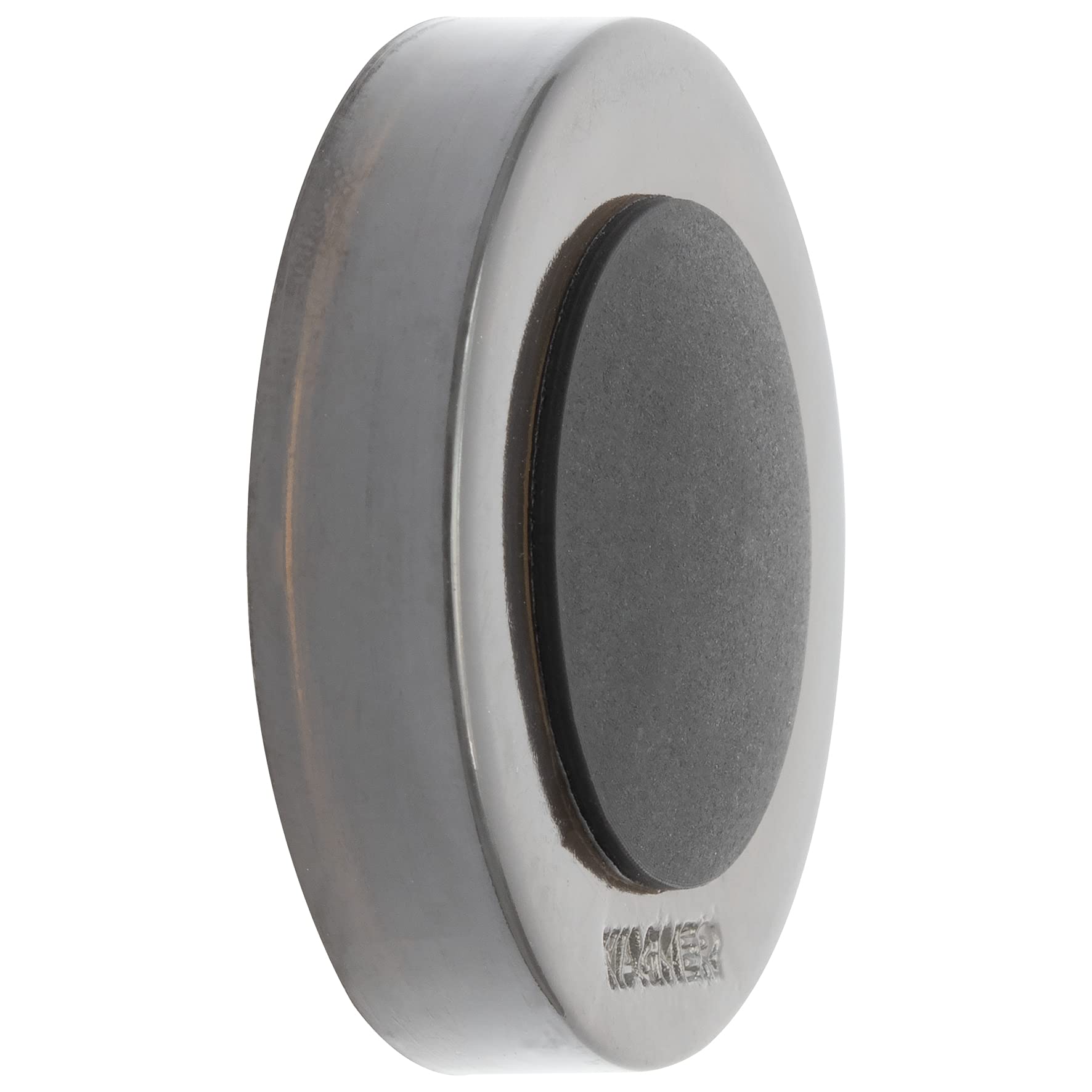 Wagner Doorstop Screw OR Glue WALL - Ø 38 x 10 mm, Stroke Bumper Made of high Class Synthetic + Soft White Thermostatic Rubber, to be Screwed or glued on Walls - 15514311