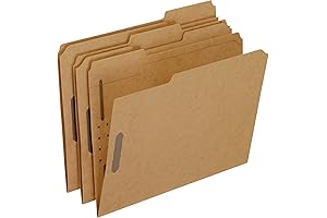 Pendaflex Letter Size Fastener Folders, 2 Fasteners
