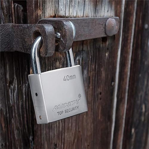 Miniatura 5 de 1.575 in Heavy Duty Lock Warehouse Candado con llave impermeable Candado de alta seguridad con 4 llaves